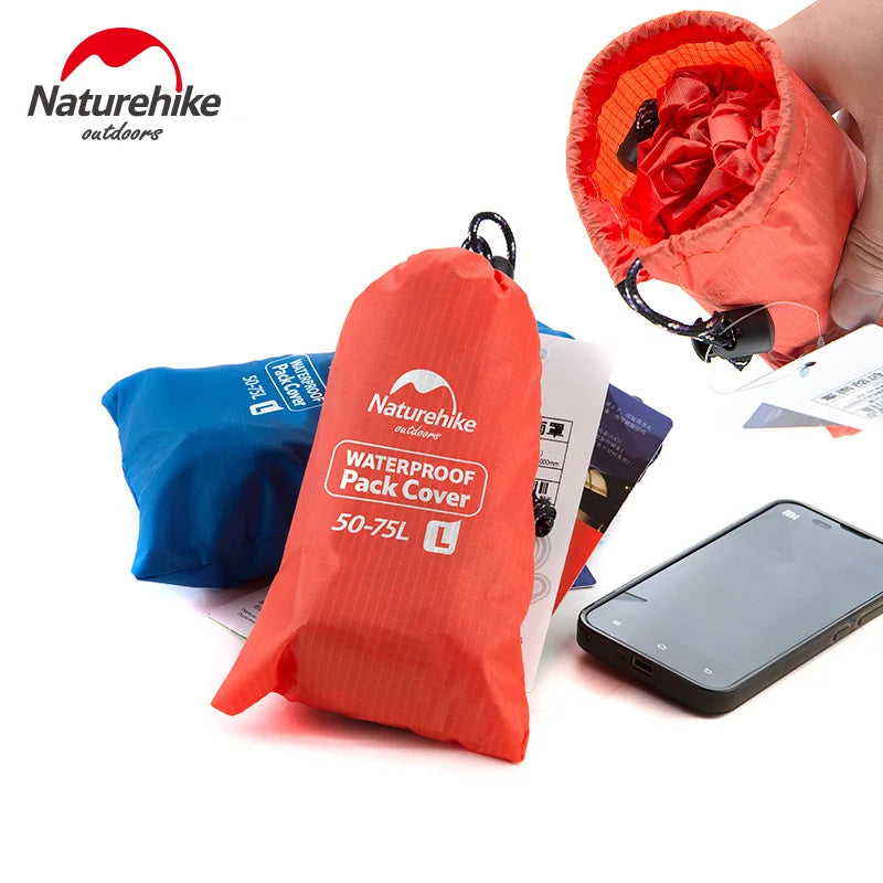 NatureHike Bag Cover 20~75L Waterproof Rain Cover For Backpack Camping Hiking