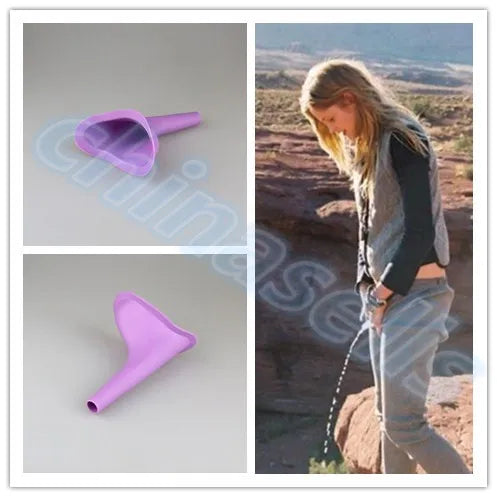 Women Urinal Travel kit tool Outdoor Camping Soft Silicone Urination Device patient Stand