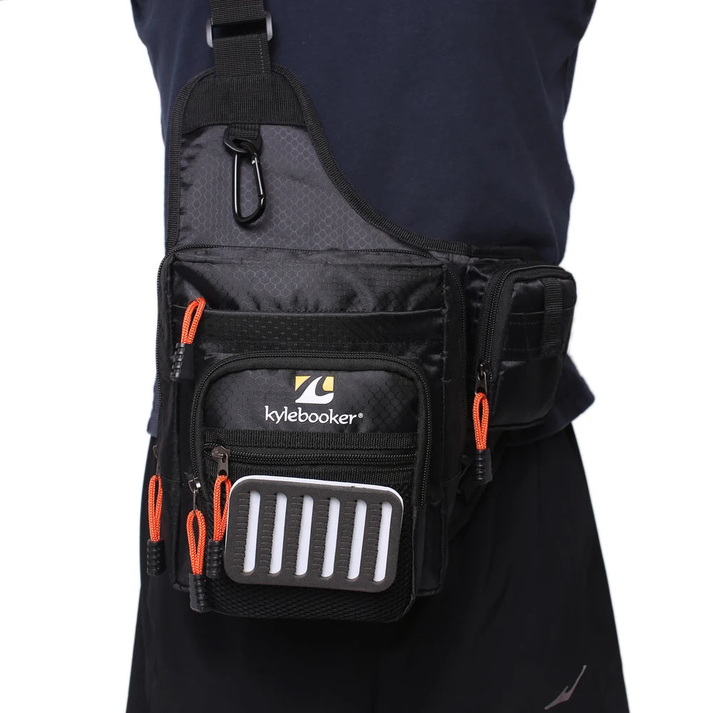 Fly Fishing Tackle Storage Bags Fishing Gear Shoulder Pack  Cross Body Sling Bag