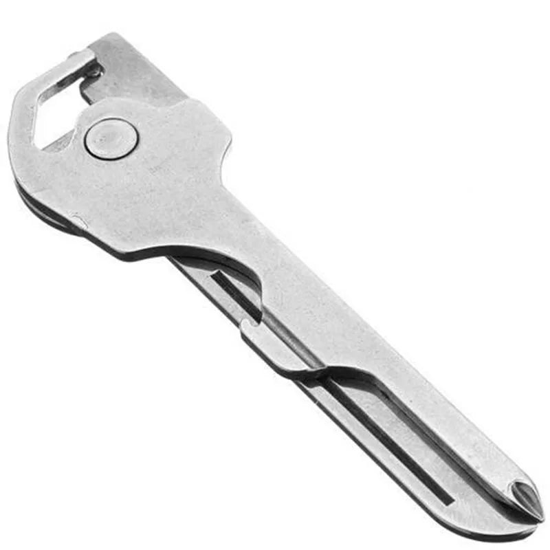 New 6 In 1 Utili-Key Mini Multitool Keyring Key Chain Camping Survival Rescue Pocket