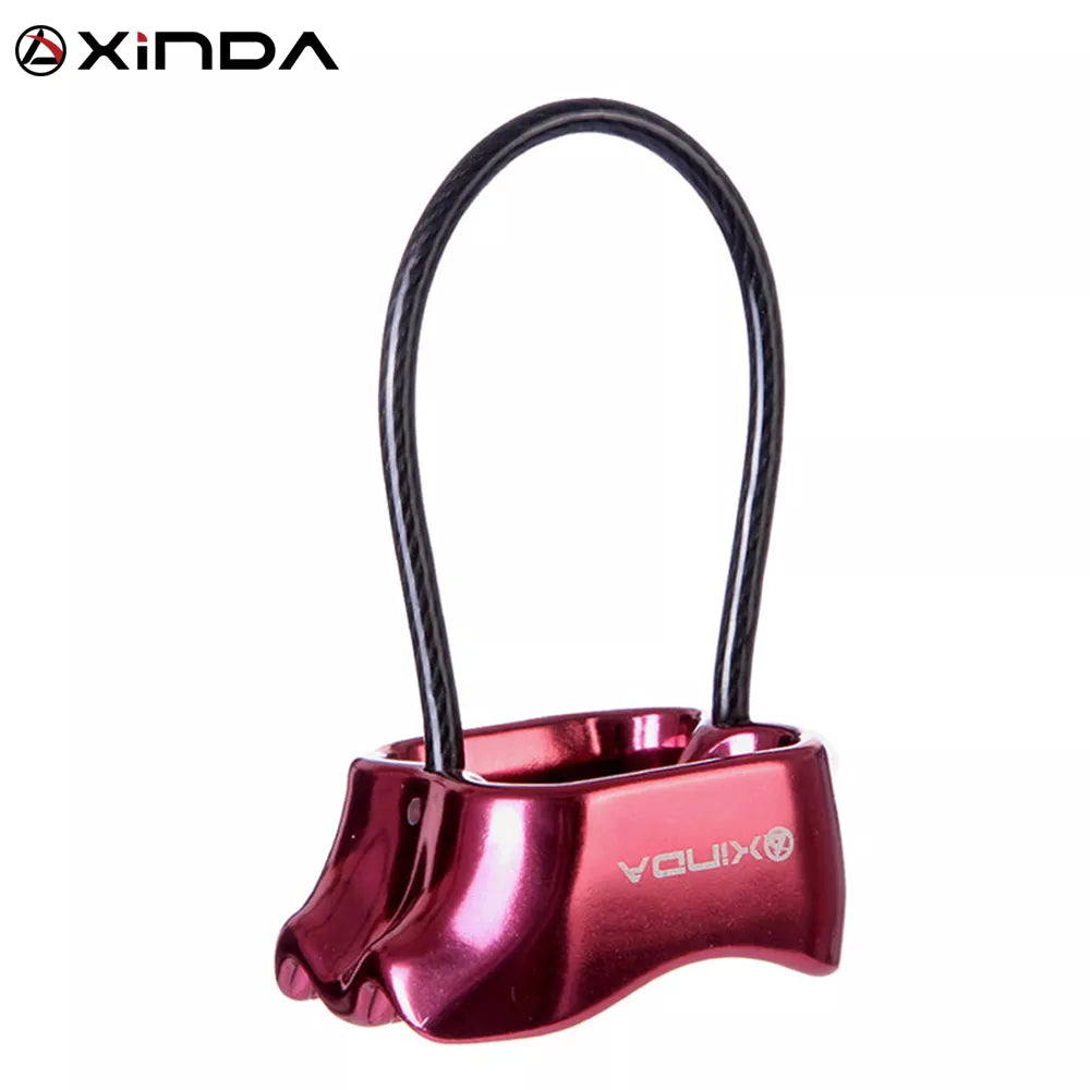 XINDA Professional Rappel ATC Belay Device Aluminum 25KN Descender Outdoor Camping