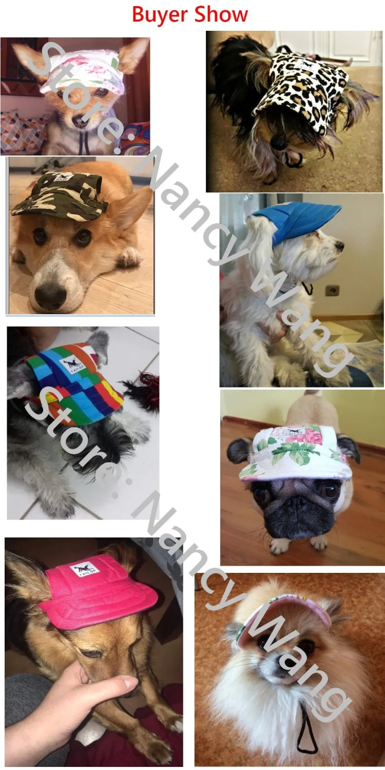 Pet Hat Dog Hat Baseball Hat Summer Canvas Dog Cap Only For Small Pet Dog Outdoor