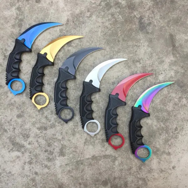 CSGO Counter Strike Machetes Knife Stainless Steel Blade Plastic Handle Outdoor