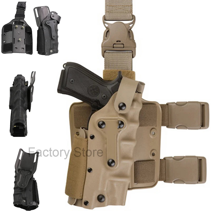 Tactical Gun Holster Leg Platform Pistol case Fits For GLOCK 17 19 Colt 1911 M92 M9 SIG P220 Outdoor Military Thigh Gun Holster