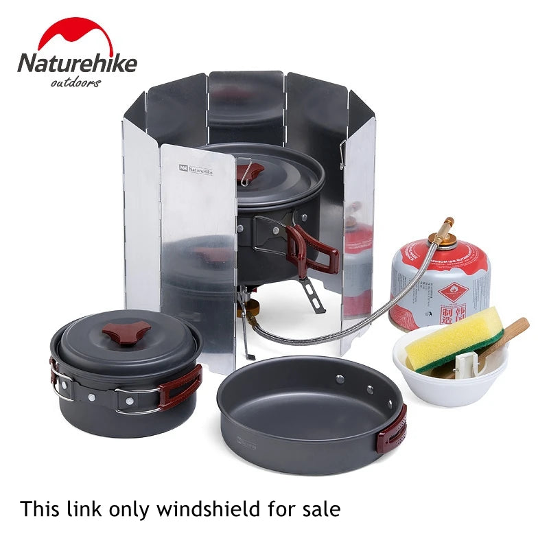 Naturehike Camping Stove Windscreen Cooking Windshield Outdoor  Accessories