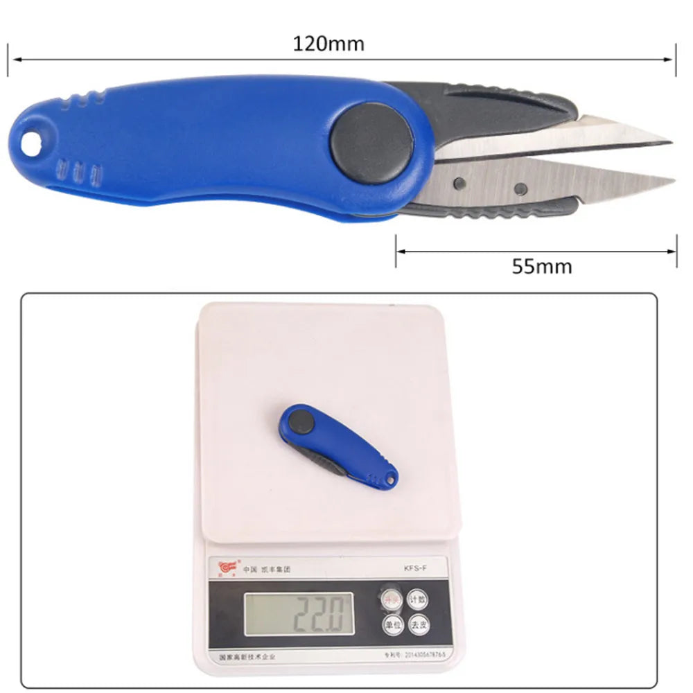 1pcs Multi-function Portable Stainless Steel Fish Use Scissors Accessories Folding Fishing