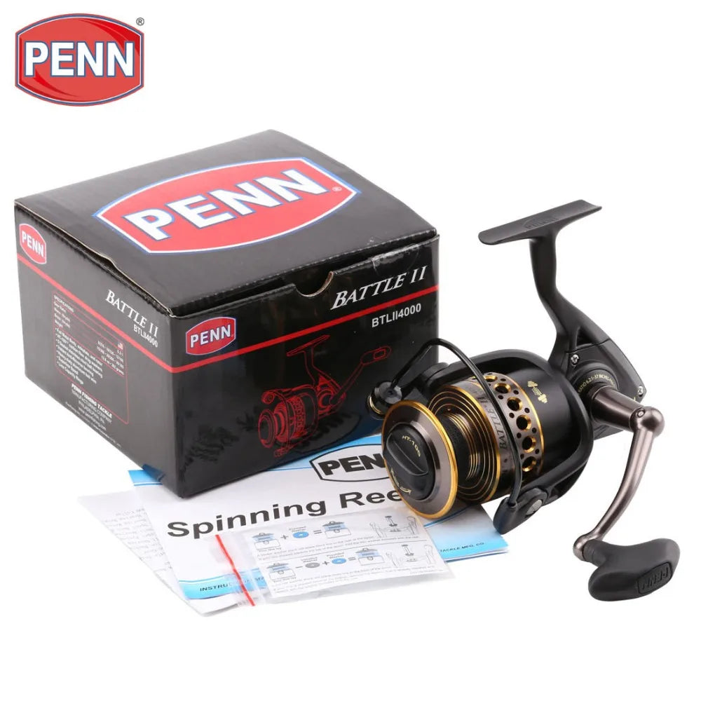 Original PENN Battle II BTL 2500-8000 Spinning Fishing Reel 6BB Big Sea Saltwater Boat