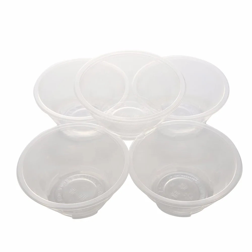 20 Pcs Outdoor Picnic Party Camping Disposable Bowls Clear Plastic Disposable Rice