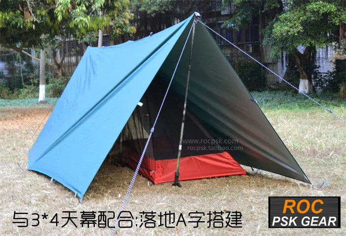 3F UL GEAR Ultralight Tarp Outdoor Camping Survival Sun Shelter Shade Awning Silver Coating Pergola Waterproof Beach Tent