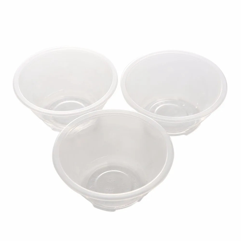 20 Pcs Outdoor Picnic Party Camping Disposable Bowls Clear Plastic Disposable Rice