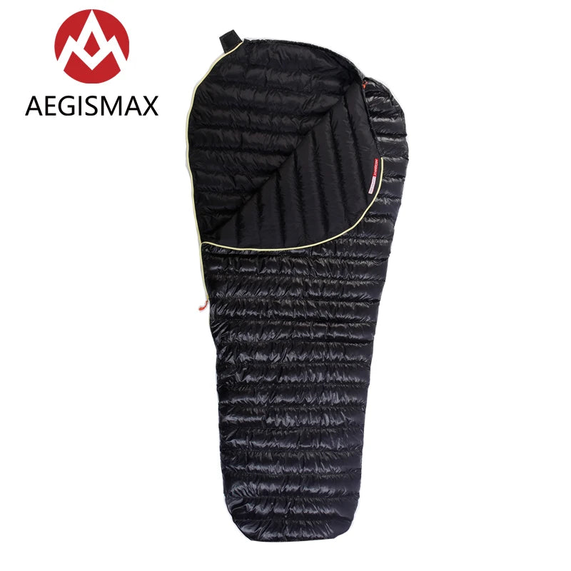 AEGISMAX Outdoor Camping  Ultralight 95% Goose Down Mummy  Sleeping Bag