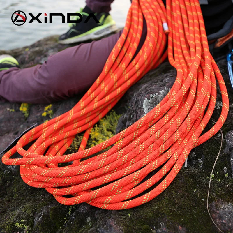 XINDA 12mm Rock Climbing Rope 12mm Static Rope diameter  High Strength Lanyard Safety Climb Camping Equipment Survival