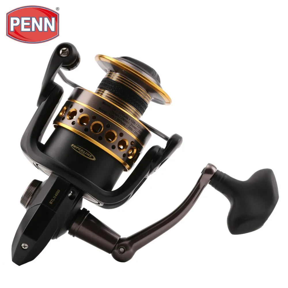 Original PENN Battle II BTL 2500-8000 Spinning Fishing Reel 6BB Big Sea Saltwater Boat