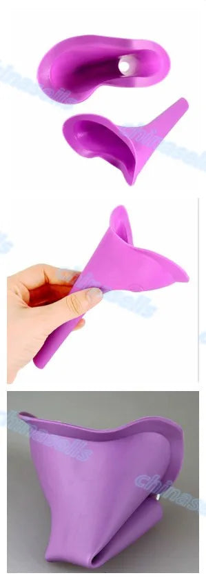 Women Urinal Travel kit tool Outdoor Camping Soft Silicone Urination Device patient Stand