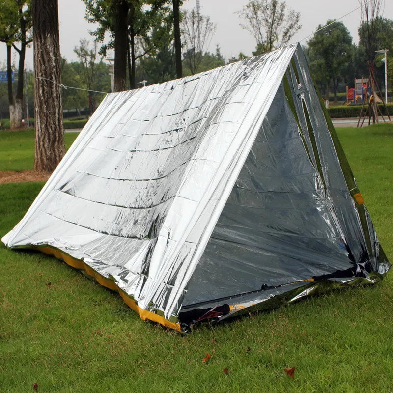 Argent Emergency Shelter Tent Outdoor Ultralight Portable Camping SOS Shelter Mylar