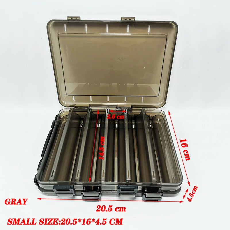 Large-capacity Fishing Tackle Box Double-decker Sub-bait Box Portable  Bait Fishing Gear