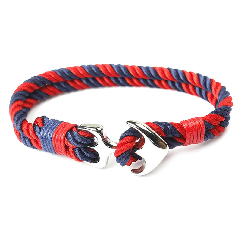 KBAP Women Men's Fashion Anchor Bracelet Nautical Rope Viking Bracelets Wristband