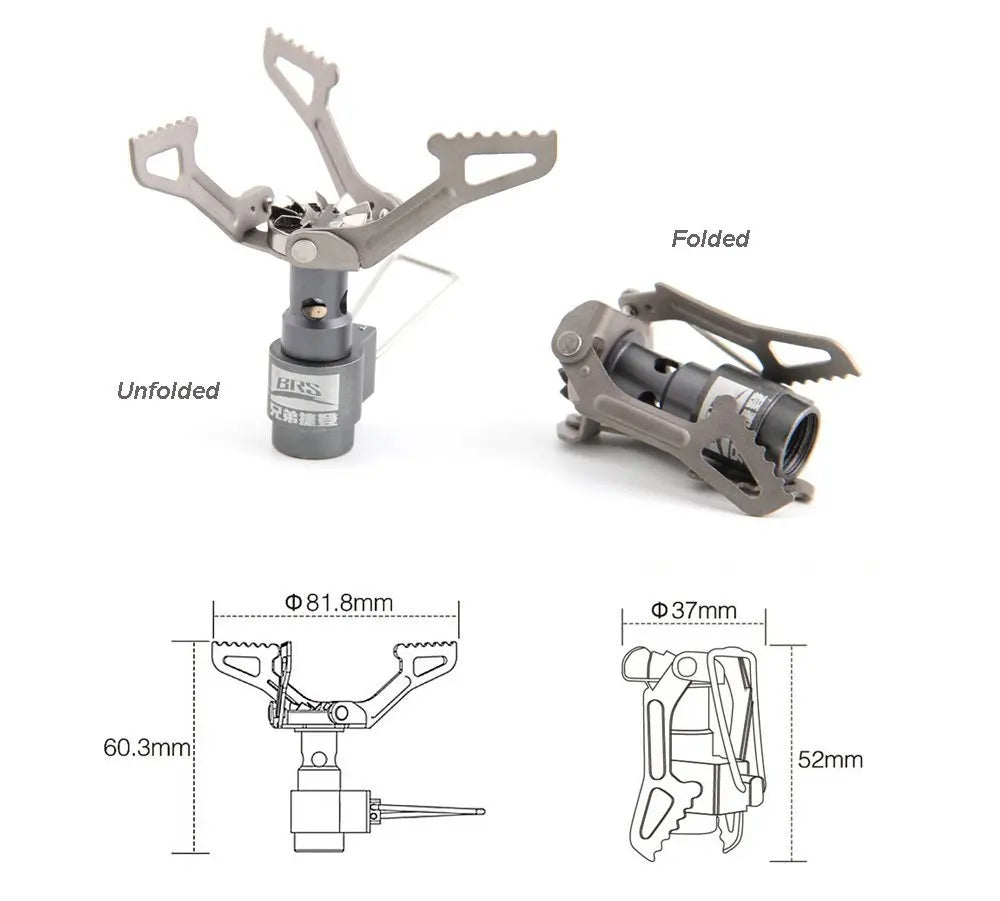 BRS Stove BRS-3000T Titanium Super Light And Flowing Outdoor Camping Gas Stove