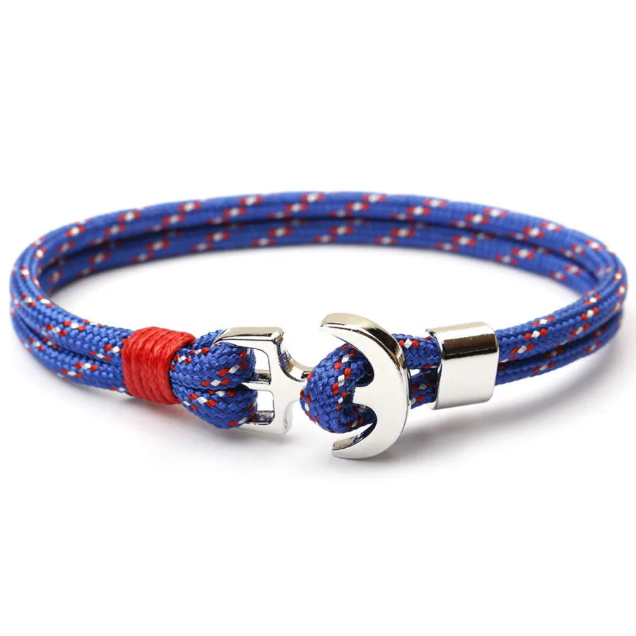 2020 New Ship Anchor Men Women Strand Bracelets Nautical Survival Rope Chain