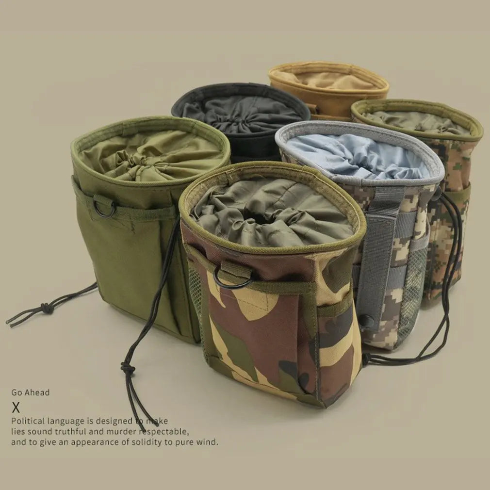 Tactical Dump Drop Pouch Mag Recovery Pouch Protable Sundries Pouch Drawstring