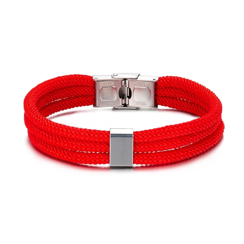 MKENDN Germany Flag Handmade Multi Layer Nautical Bracelets for Men Women