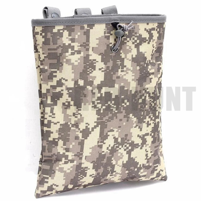 MOLLE Dump Pouch Tactical Mag Recovery Bag Drawstring Magazine Recycling Storage