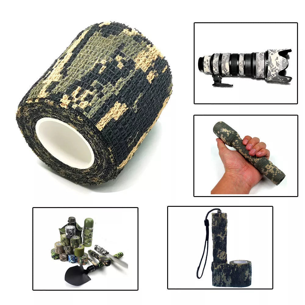 4.5m Tactical Cover Tape Army Hunting Shooting Gear Tool Camouflage Stealth Tape