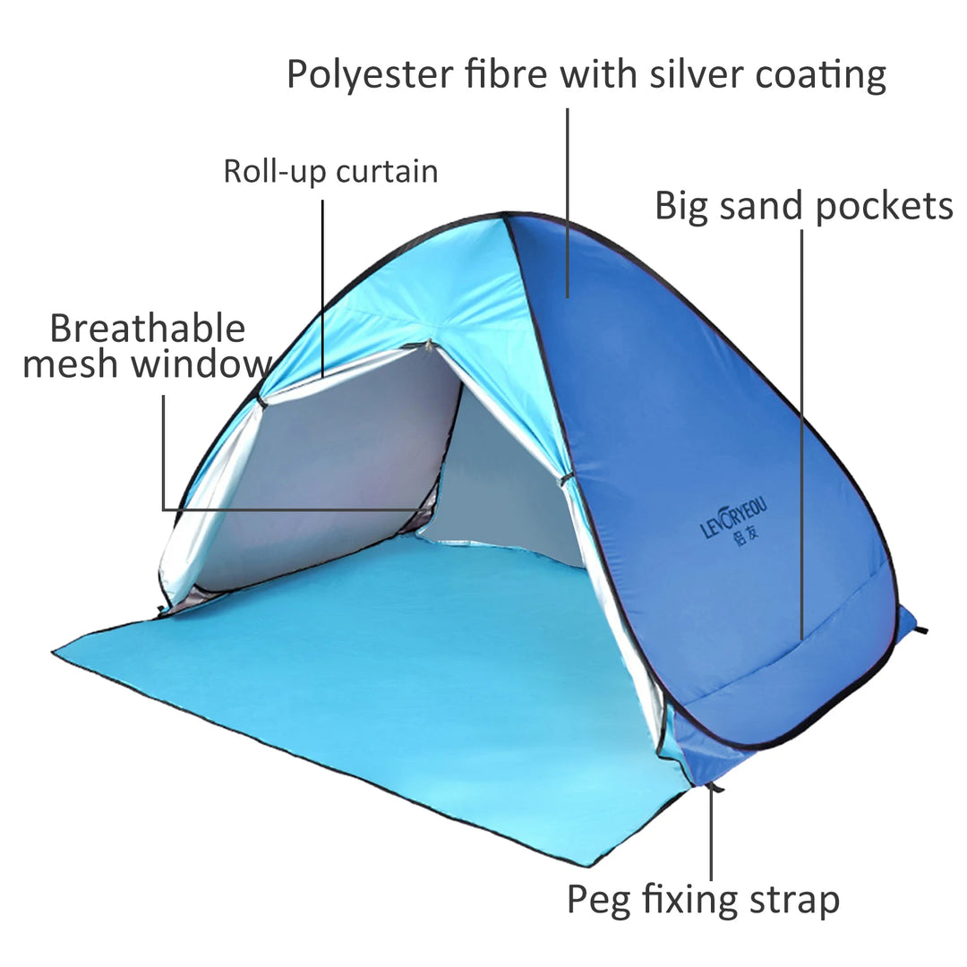 Automatic Camping Tent Ship From RU Beach Tent 2 Persons Tent Instant Pop Up Open