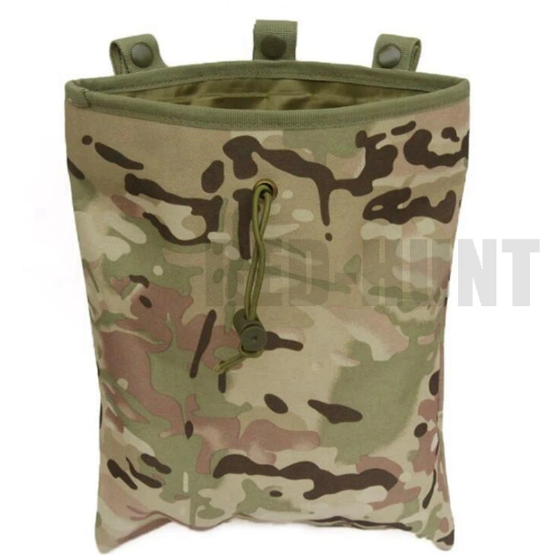 MOLLE Dump Pouch Tactical Mag Recovery Bag Drawstring Magazine Recycling Storage