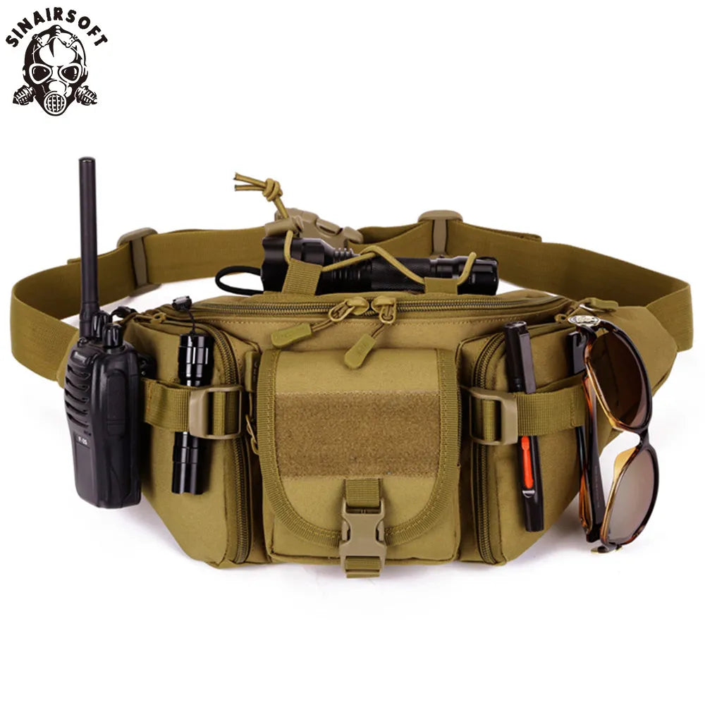 Tactical Waist Bag Waterproof Fanny Pack Hiking Fishing Sports Hunting Bags Outdoor