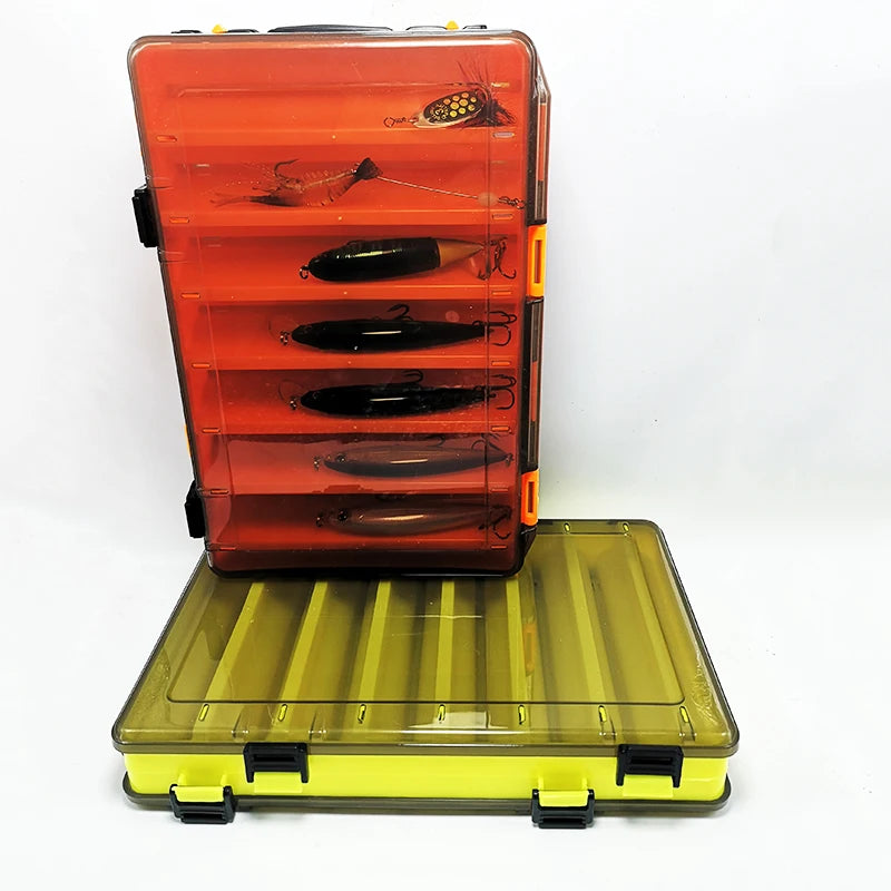 Large-capacity Fishing Tackle Box Double-decker Sub-bait Box Portable  Bait Fishing Gear