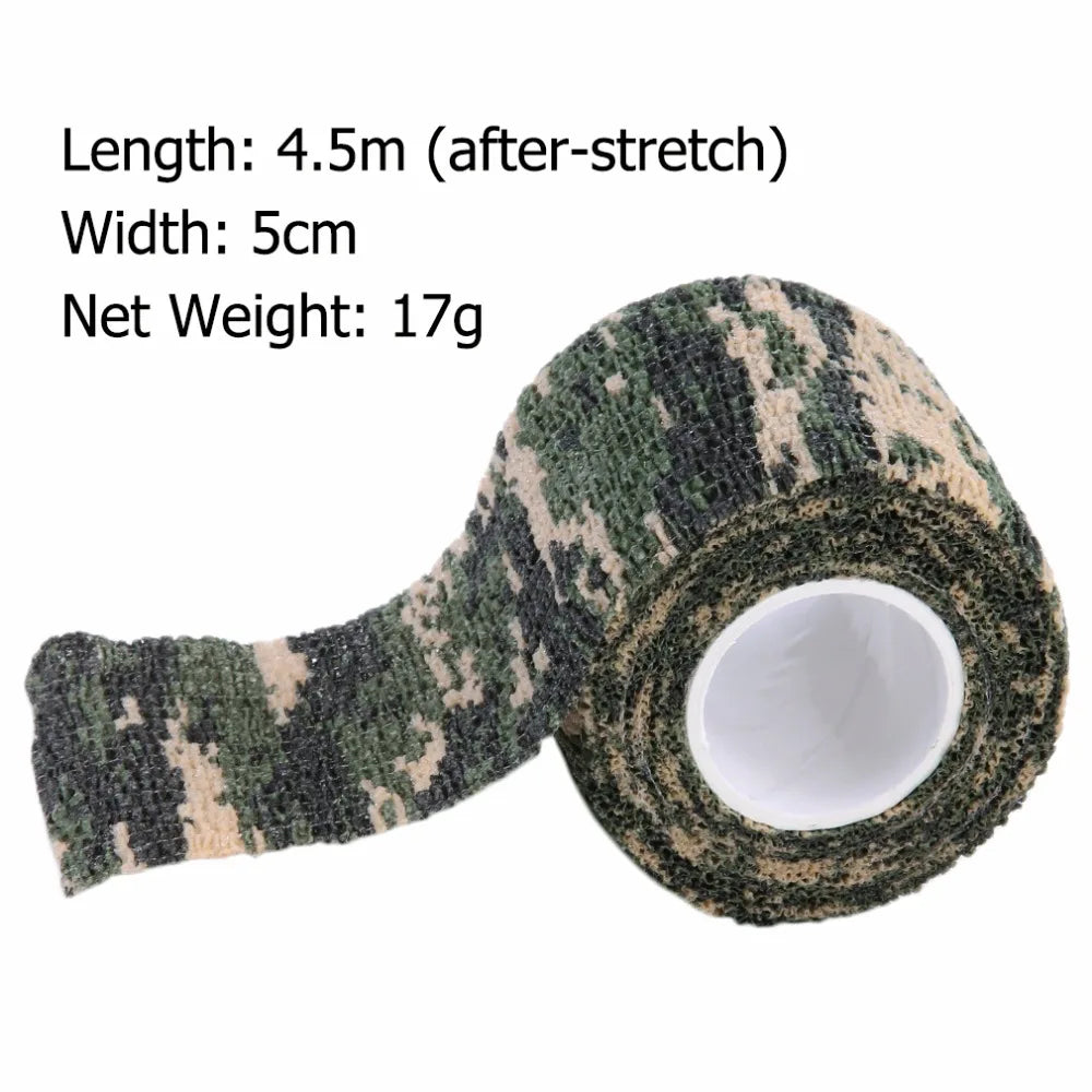 4.5m Tactical Cover Tape Army Hunting Shooting Gear Tool Camouflage Stealth Tape