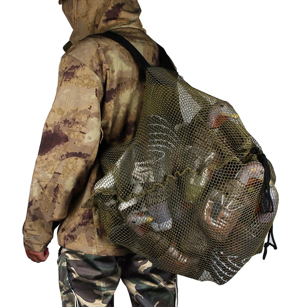 Hunting Adjustable Shoulder Straps Mesh Decoy Bags for Duck Goose Decoy Outdoor