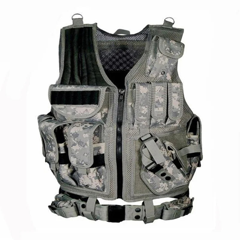 Military Equipment Tactical Vest Police Training Combat Armor Gear Army Paintball Hunting