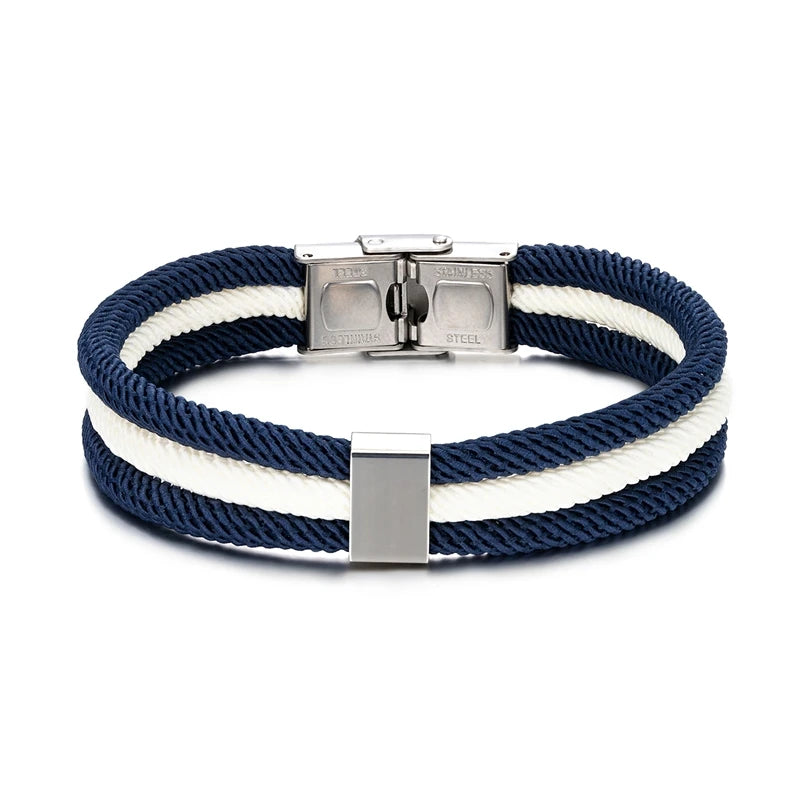 MKENDN Germany Flag Handmade Multi Layer Nautical Bracelets for Men Women