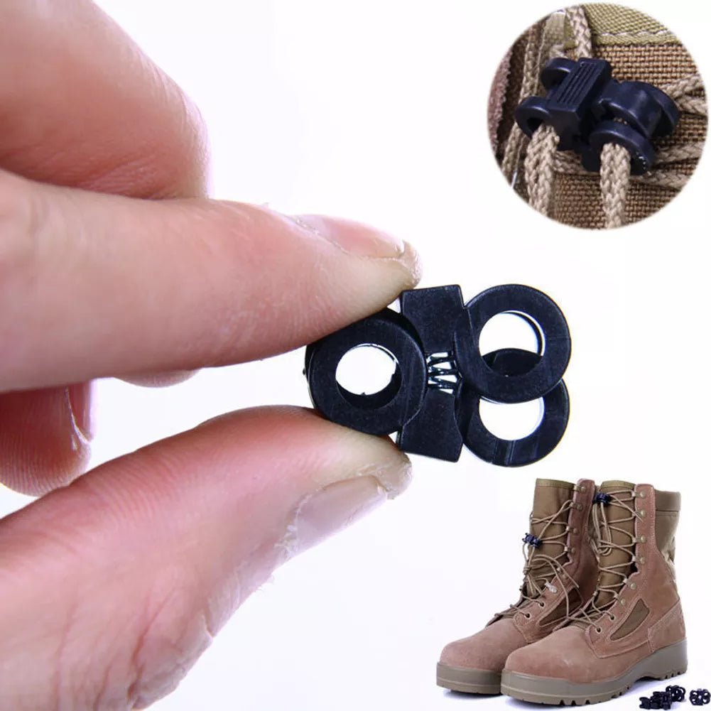 10pcs Rapid Shoelaces Convenient Antiskid Shoes Molle Tactical Backpack for SHOES