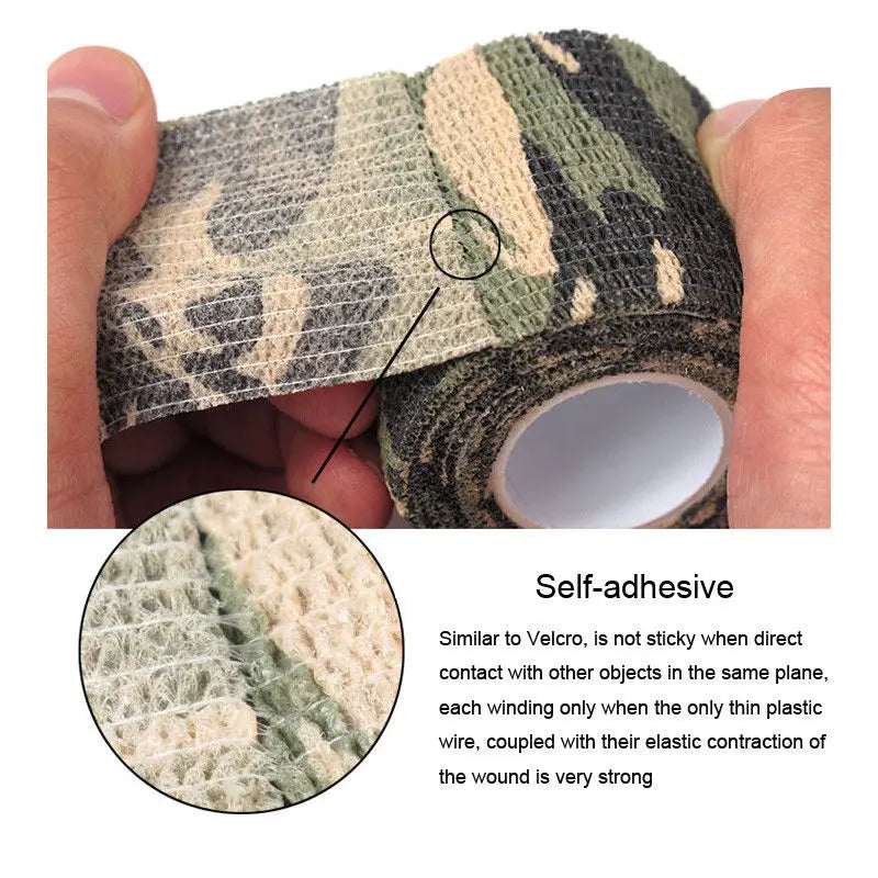 4.5m Tactical Cover Tape Army Hunting Shooting Gear Tool Camouflage Stealth Tape