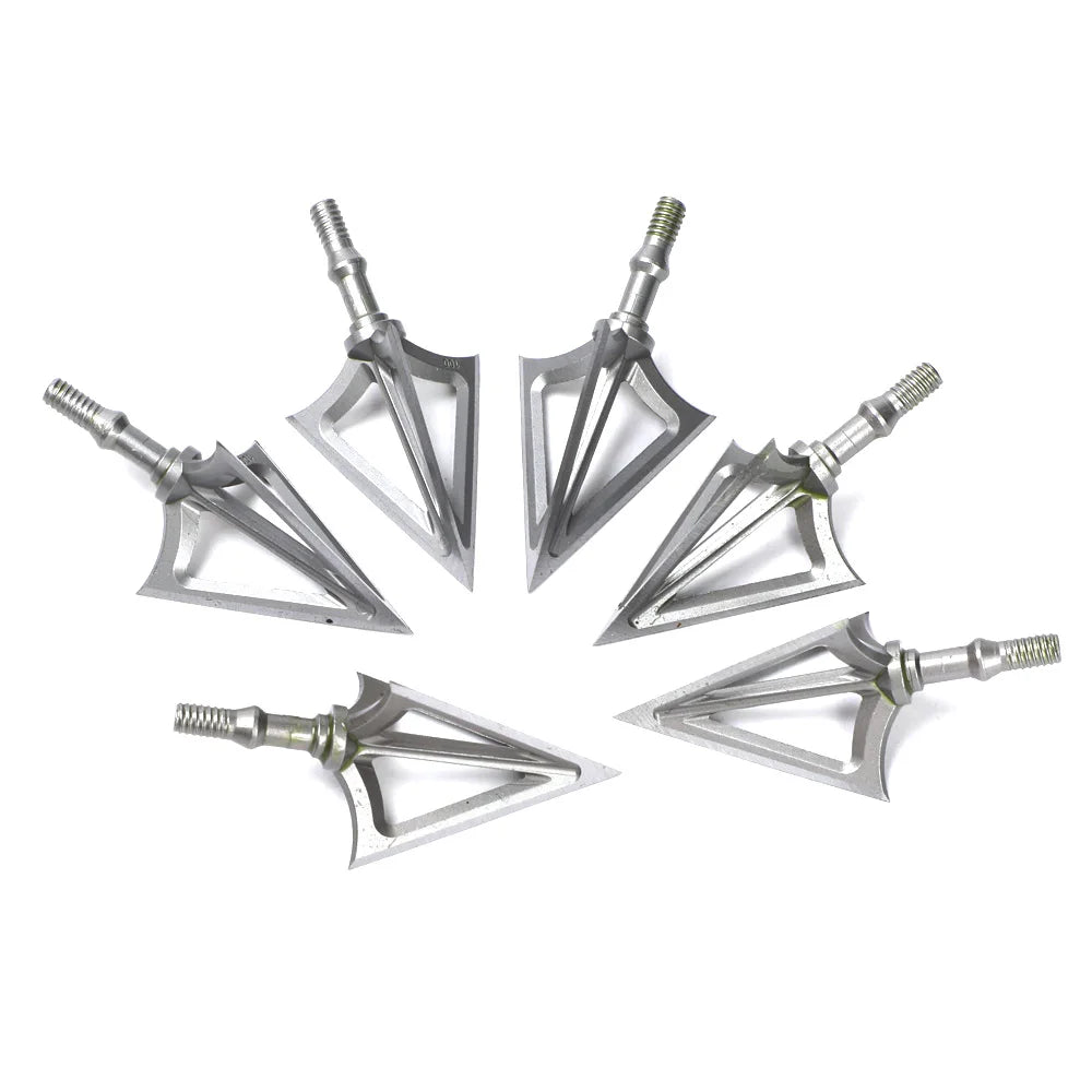 3-24pc 100 Grain Stainless Alloy Arrowhead Archery 3 Fixed Broadhead Hunting Tips For Shooting Accessories