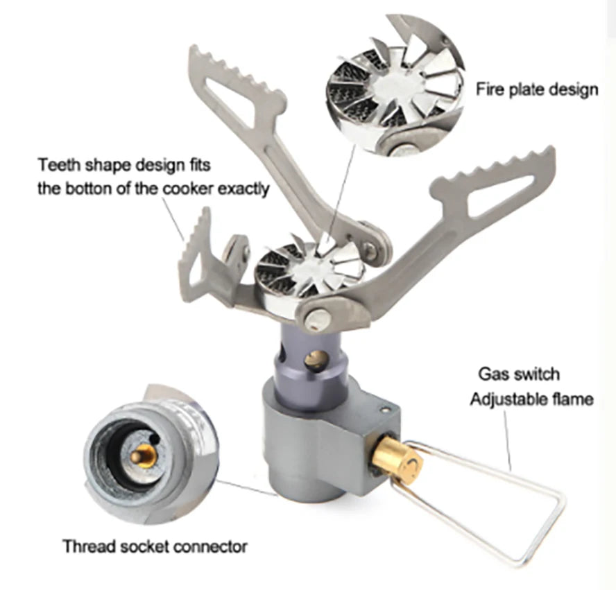 BRS Stove BRS-3000T Titanium Super Light And Flowing Outdoor Camping Gas Stove