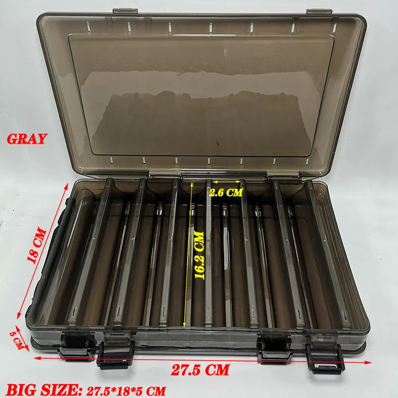 Large-capacity Fishing Tackle Box Double-decker Sub-bait Box Portable  Bait Fishing Gear