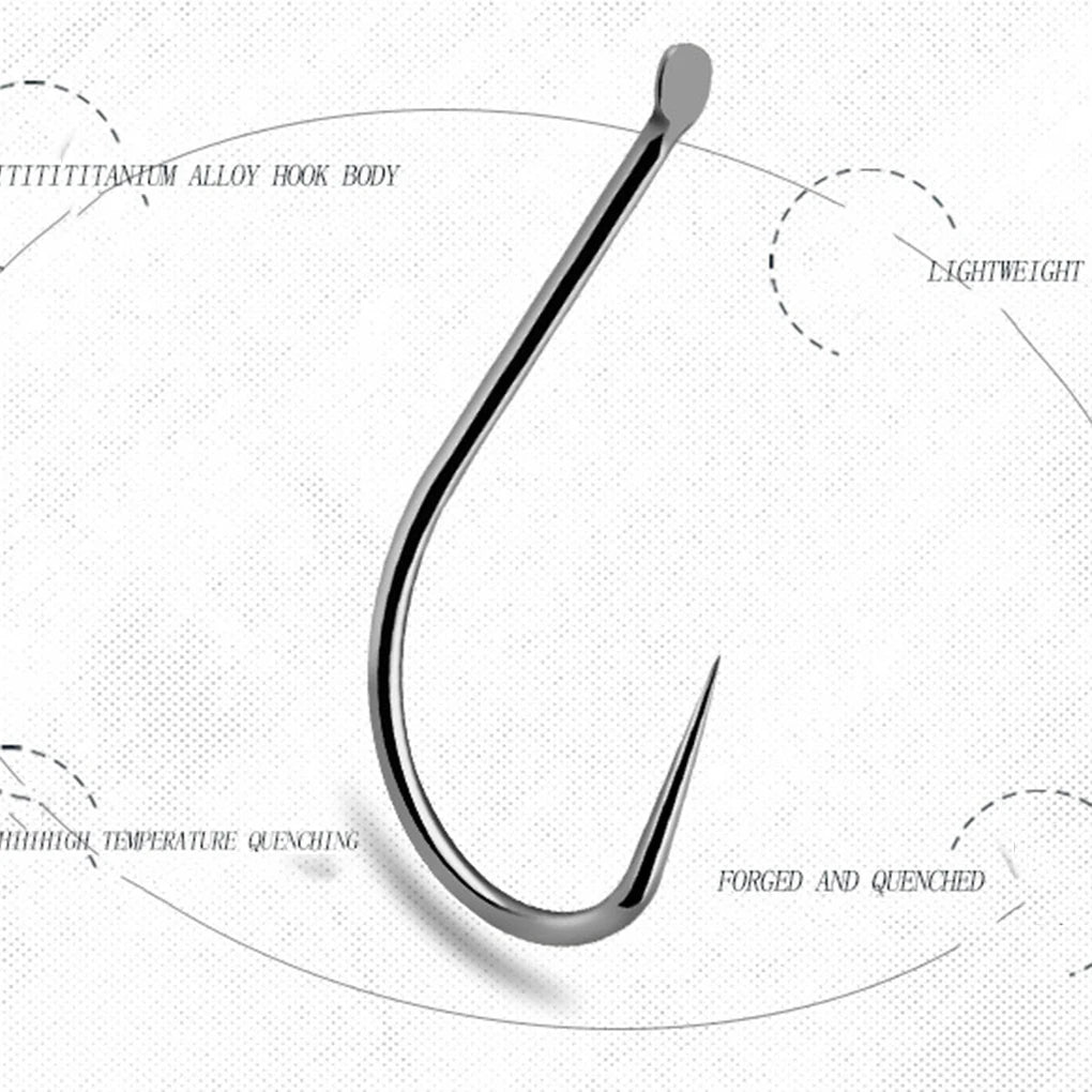 30PCS Small Fishing Hooks Fishhook for Stream Fishing  No Barb Hardened Bait Holders