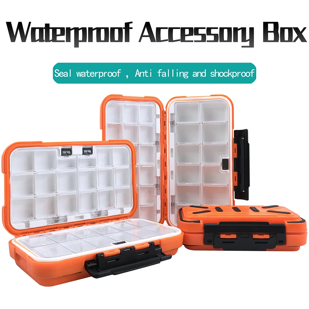 Fishing waterproof accessories box, small road sub box, fish hook storage box