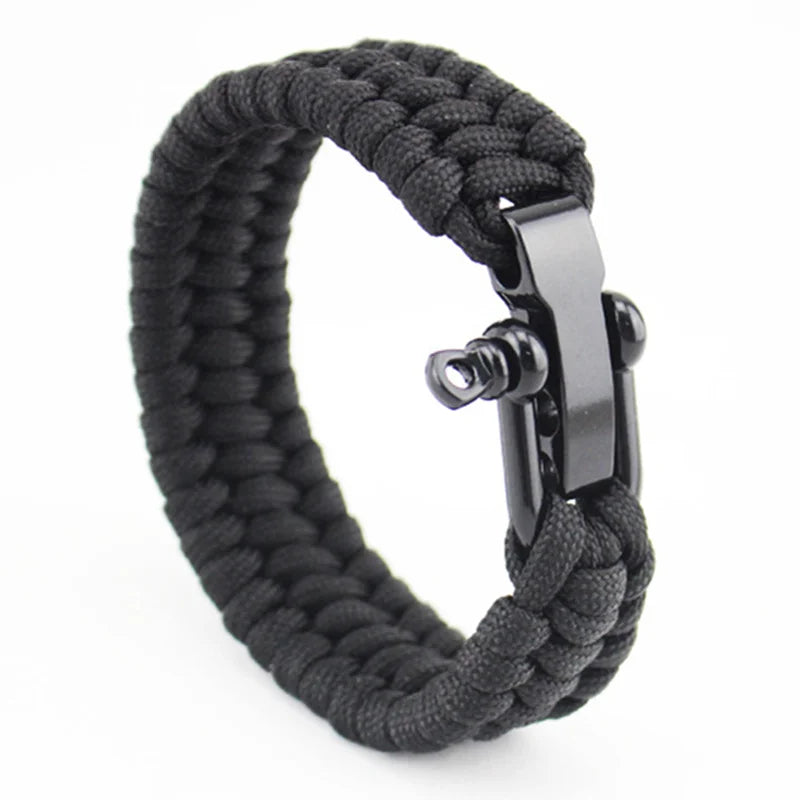 Outdoor Camping Survival Bracelet Men Climbing Sport Parachute Cord Adjustable