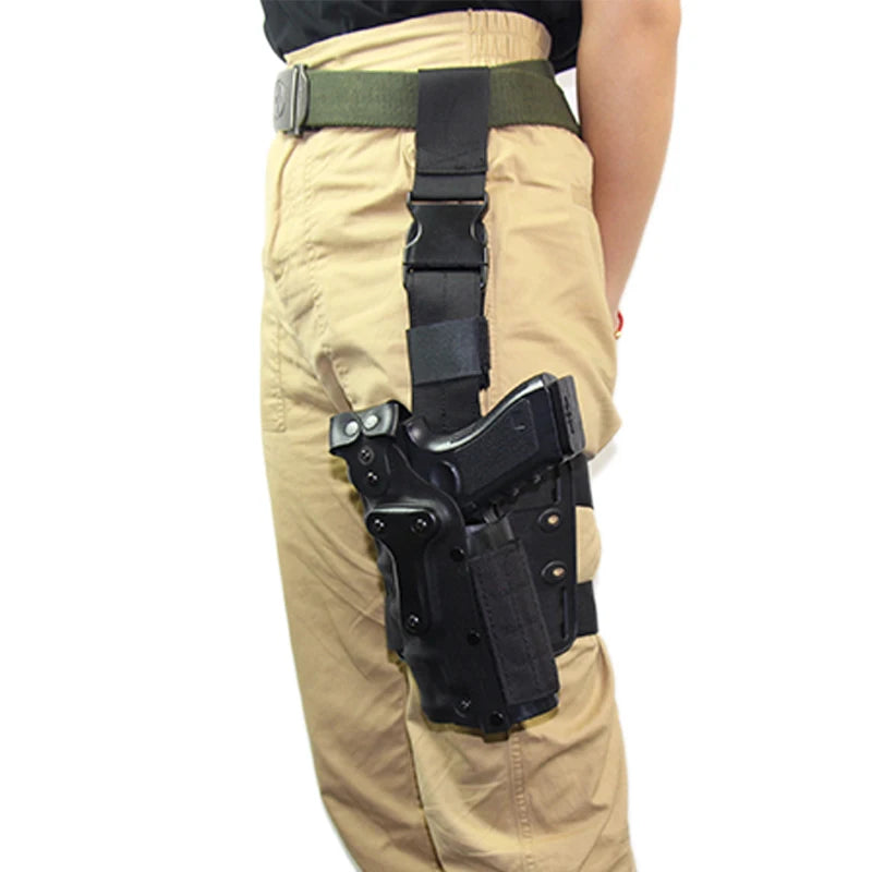 Tactical Gun Holster Leg Platform Pistol case Fits For GLOCK 17 19 Colt 1911 M92 M9 SIG P220 Outdoor Military Thigh Gun Holster