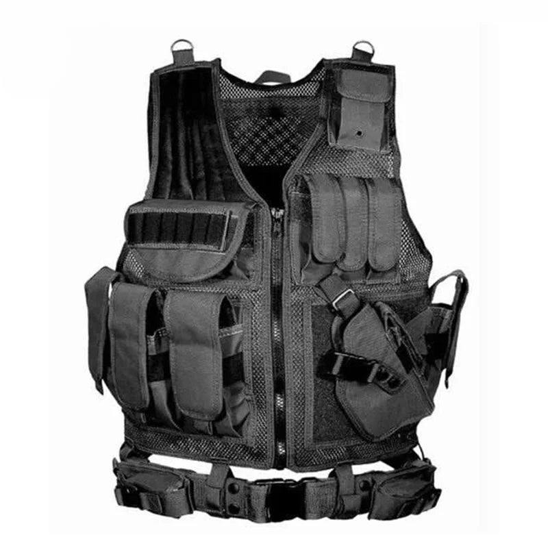 Military Equipment Tactical Vest Police Training Combat Armor Gear Army Paintball Hunting