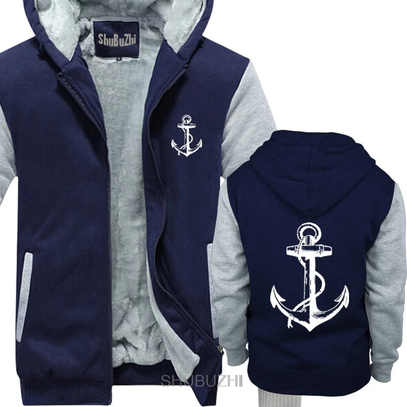 Brand 2019 Anchor men thick hoodies Sailor Nautical Ship Ocean Sea Beach sailerPirate