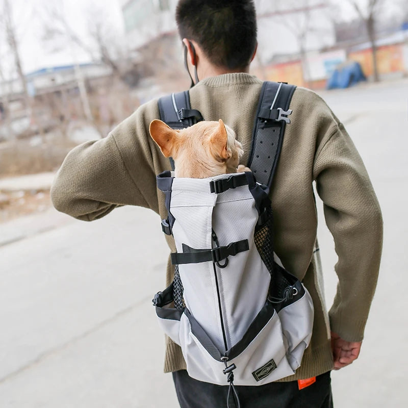 Outdoor Travel Puppy Medium Dog Backpack for Small Dogs Breathable Walking French