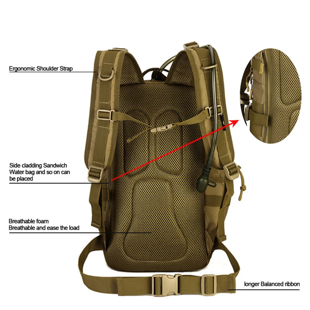 Outdoor Tactical Backpack 900D Waterproof Army Shoulder Military Hunting Camping