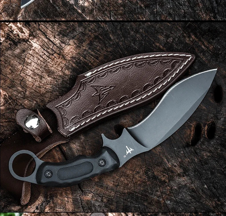 Outdoor machete straight knife special battle high hardness knives wild survival carry-on self-defense military knife