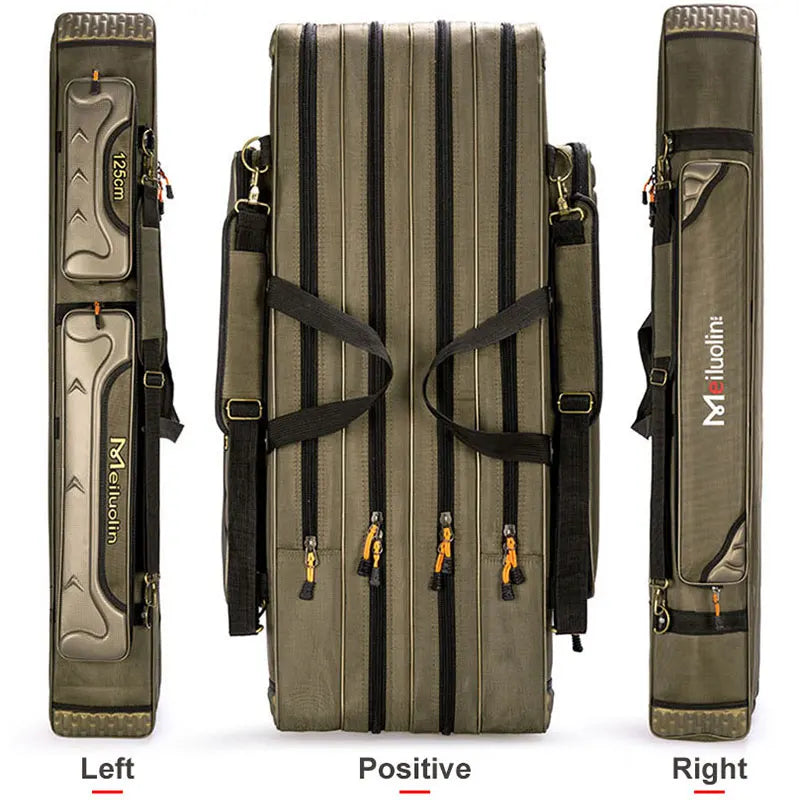 2/3/4 Layer 80/90/100/120/125CM Fishing Bag Multifunctional Large Capacity Fishing Rod